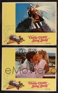 1g097 CHITTY CHITTY BANG BANG 8 LCs '69 Dick Van Dyke, sexy Sally Ann Howes, wacky flying car!