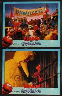 1g139 ELMO IN GROUCHLAND 8 LCs '99 Sesame Street Muppets, Mandy Patinkin, Vanessa Williams!