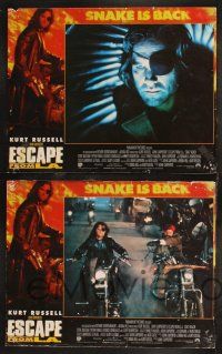 1g144 ESCAPE FROM L.A. 8 LCs '96 John Carpenter, Kurt Russell as Snake Plissken, Keach, Buscemi