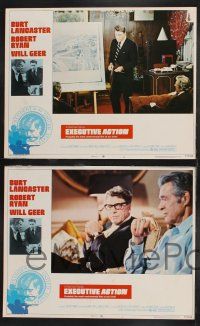 1g146 EXECUTIVE ACTION 8 LCs '73 Burt Lancaster, Robert Ryan, Will Geer, JFK assassination!