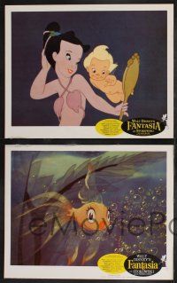 1g672 FANTASIA 5 LCs R63 great image of Mickey Mouse & others, Disney musical cartoon classic!
