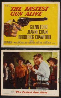 1g153 FASTEST GUN ALIVE 8 LCs '56 Glenn Ford, Jeanne Crain, Broderick Crawford!