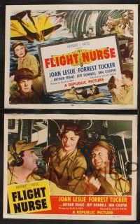 1g164 FLIGHT NURSE 8 LCs '53 Joan Leslie & Forrest Tucker help win the Korean War!