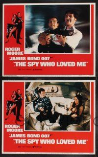 1g167 SPY WHO LOVED ME 8 LCs '77 Roger Moore as James Bond, Barbara Bach, Richard Kiel!
