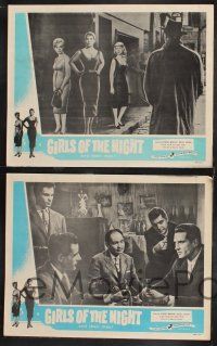 1g754 GIRLS OF THE NIGHT 4 LCs '59 sexy flesh peddlers, vice merchants & sin traders!