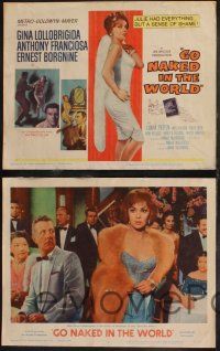 1g186 GO NAKED IN THE WORLD 8 LCs '61 sexy Gina Lollobrigida, Tony Franciosa, Ernest Borgnine!