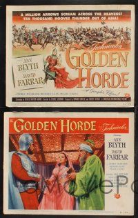 1g191 GOLDEN HORDE 8 LCs '51 David Farrar, Richard Egan & sexy Ann Blyth!