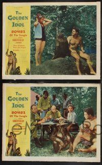 1g757 GOLDEN IDOL 4 LCs '54 Johnny Sheffield as Bomba of the Jungle, w/ Kimbbo The Chimp!