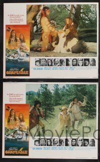 1g195 GRAYEAGLE 8 LCs '77 Iron Eyes Cody, Ben Johnson, cool Native American Indian images!