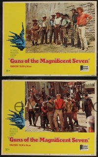 1g677 GUNS OF THE MAGNIFICENT SEVEN 5 LCs '69 George Kennedy, Bernie Casey, James Whitmore