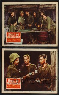 1g619 HALLS OF MONTEZUMA 6 LCs R56 Richard Widmark, Robert Wagner, Karl Malden, WWII!