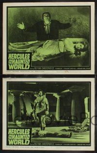 1g207 HERCULES IN THE HAUNTED WORLD 8 LCs '64 Mario Bava, great images of Christopher Lee!