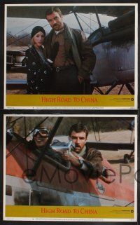 1g213 HIGH ROAD TO CHINA 8 LCs '83 images of aviator Tom Selleck & Bess Armstrong!