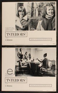 1g236 INTERIORS 8 LCs '78 Diane Keaton, Mary Beth Hurt, E.G. Marshall, directed by Woody Allen!