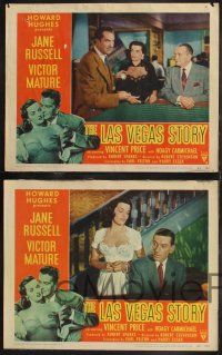1g687 LAS VEGAS STORY 5 LCs '52 sexiest Jane Russell, Victor Mature & Vincent Price, gambling!