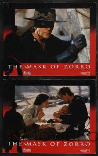 1g789 MASK OF ZORRO 4 LCs '98 Antonio Banderas, sexy Catherine Zeta-Jones, Anthony Hopkins!