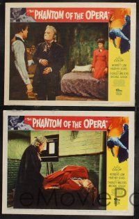 1g875 PHANTOM OF THE OPERA 3 LCs '62 Hammer horror, masked Herbert Lom, Heather Sears!