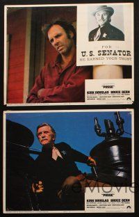 1g699 POSSE 5 LCs '75 cool images of star & director Kirk Douglas, Bruce Dern!