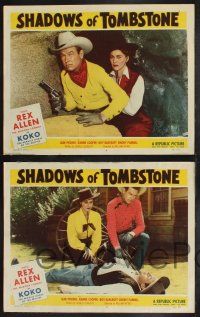 1g704 SHADOWS OF TOMBSTONE 5 LCs '53 cowboy Rex Allen, Koko, Slim Pickens!