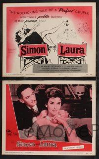 1g410 SIMON & LAURA 8 LCs '56 Peter Finch & Kay Kendall, a rollicking tale of a perfect couple!