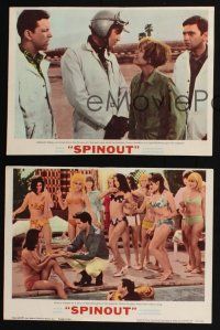 1g895 SPINOUT 3 LCs '66 images of Elvis Presley, Diane McBain, Deborah Walley & Shelley Fabares!
