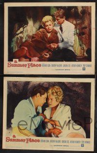 1g582 SUMMER PLACE 7 LCs '59 Delmer Daves, cool images of Troy Donahue & sexy young Sandra Dee!