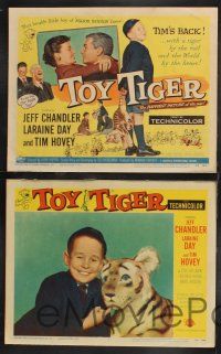 1g465 TOY TIGER 8 LCs '56 Jeff Chandler, Laraine Day, Tim Hovey has the world by the heart!