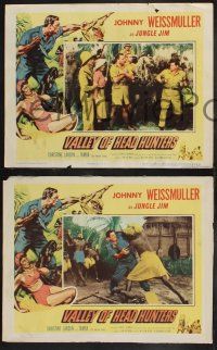 1g914 VALLEY OF HEAD HUNTERS 3 LCs '53 Johnny Weismuller as Jungle Jim, w/ Tamba the Chimp!
