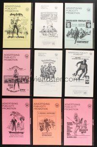 1h094 LOT OF 52 UNCUT PRESSBOOKS FROM UNIVERSAL MOVIES '60s-80s great advertising images!