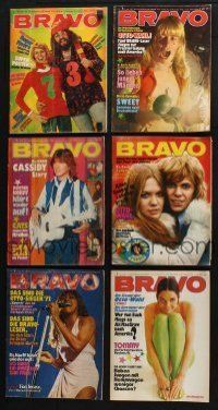1h112 LOT OF 25 BRAVO GERMAN MAGAZINES '73 great movie star images & information!