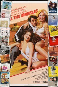 1h174 LOT OF 30 FOLDED ONE-SHEETS '70s great images from a variety of different movies!