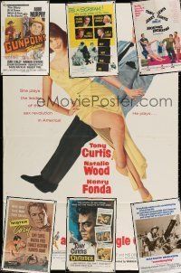 1h192 LOT OF 7 FOLDED ONE-SHEETS '50s-70s great images from a variety of different movies!