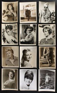 1h205 LOT OF 36 8X10 STILLS OF SEXY WOMEN '40s-60s head & shoulders + full-length portraits!