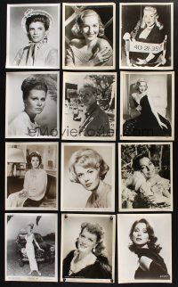 1h206 LOT OF 29 8X10 STILLS OF SEXY WOMEN '50s-60s head & shoulders + full-length portraits!