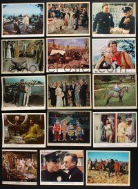 1h208 LOT OF 19 COLOR 8X10 STILLS '50s-70s great scenes from a variety of different movies!