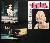 1h081 LOT OF 3 UNFOLDED GERMAN & FRENCH COMMERCIAL POSTERS OF MARILYN MONROE '80s classic images!