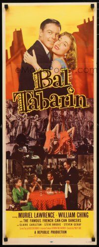 1j445 BAL TABARIN insert '52 Muriel Lawrence & the sexy Famous French Can-Can Dancers!
