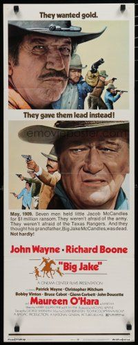 1j460 BIG JAKE insert '71 great close-ups of John & Patrick Wayne, cowboy Richard Boone!