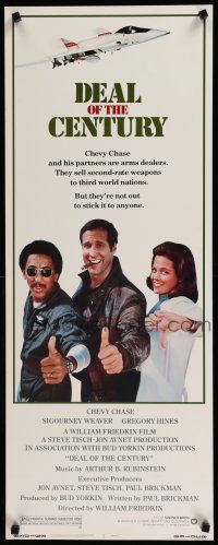 1j514 DEAL OF THE CENTURY insert '83 Chevy Chase, Sigourney Weaver & Hines are arms dealers!