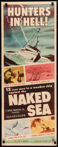 1j642 NAKED SEA insert '55 hunters in Hell, 12 iron men in a wooden ship!