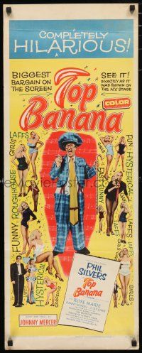 1j793 TOP BANANA insert '54 wacky Phil Silvers & super sexy Judy Lynn + showgirls!