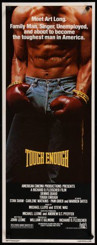 1j795 TOUGH ENOUGH insert '83 super close up of toughest boxer Dennis Quaid's abs!
