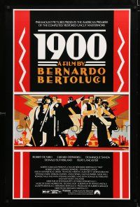1k012 1900 1sh R91 directed by Bernardo Bertolucci, Robert De Niro, cool Doug Johnson art!