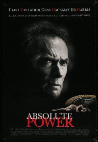 1k022 ABSOLUTE POWER 1sh '97 great image of star & director Clint Eastwood!