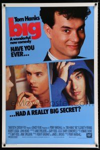 1k084 BIG int'l 1sh '88 great close-up of Tom Hanks who has a really big secret!