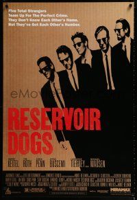 1k611 RESERVOIR DOGS 1sh '92 Quentin Tarantino, Harvey Keitel, Steve Buscemi, Chris Penn!