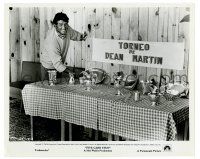 1m058 5 CARD STUD candid 8x10 still '68 Dean Martin smiling by table with silver dinnerware!