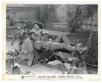 1m077 ADVENTURES OF DON JUAN 8x10 still '49 dashing Errol Flynn laying on Ann Rutherford's lap!