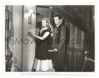 1m079 AFFAIR IN TRINIDAD 8x10.25 still '52 sexy Rita Hayworth & Glenn Ford standing in doorway!