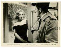 1m113 ASPHALT JUNGLE 8x10.25 still R54 c/u of sexiest Marilyn Monroe, John Huston classic noir!